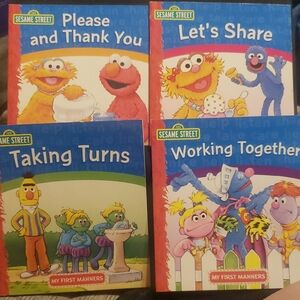 8 My First Manners Sesame Street  Book Collection!!